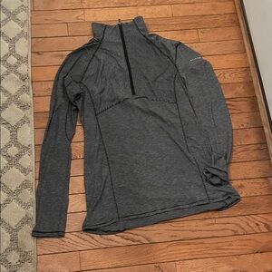 Columbia Black and Gray Striped Pullover
